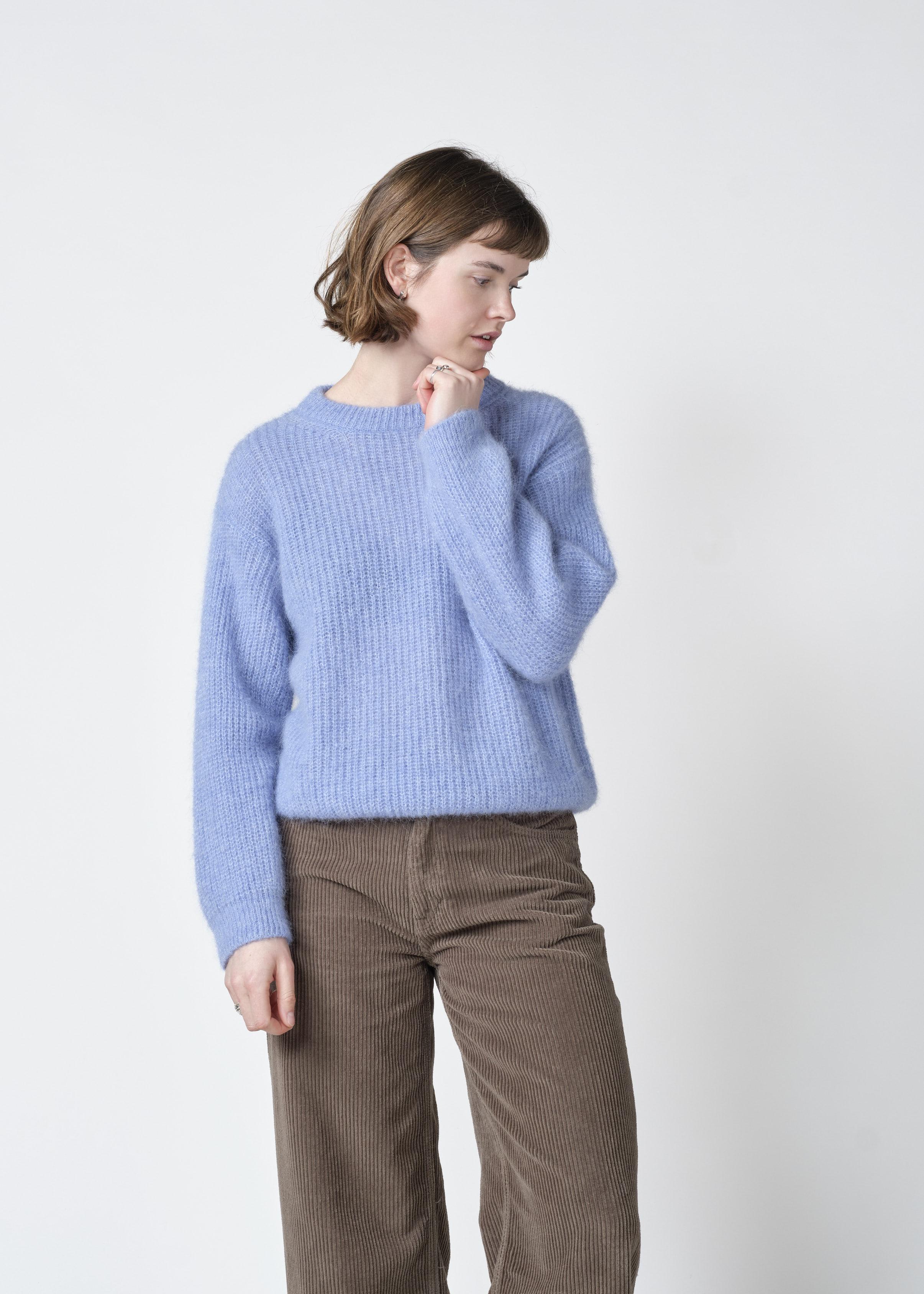 Klitmøller Willow Knit Light Blue Damen Alpaka Strickpullover hellblau